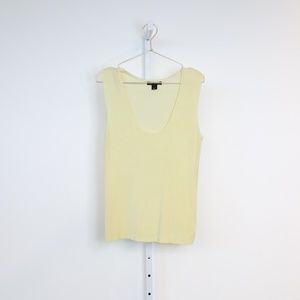 St. John Ribbed Sleeveless Top